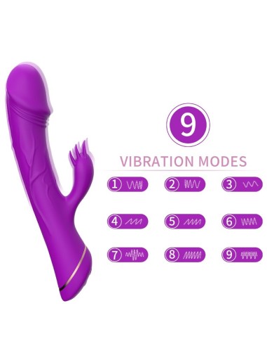 ARMONY - VIBRATORE DILDO CONIGLIO IN SILICONE VIOLA