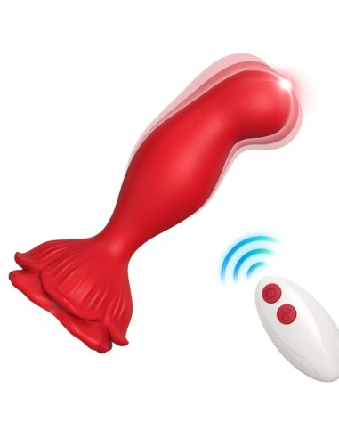 ARMONY - VIBRATORE ROSA E TELECOMANDO PLUG ANALE ROSSO