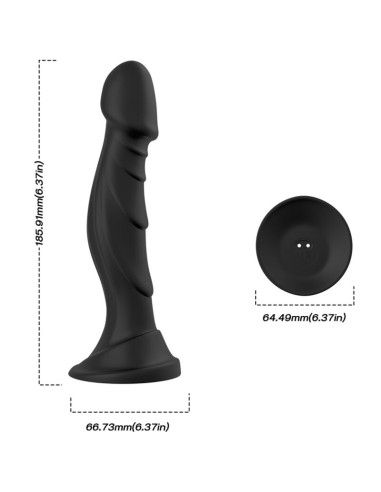 ARMONY - VIBRATORE DILDO E TELECOMANDO PLUG ANALE NERO