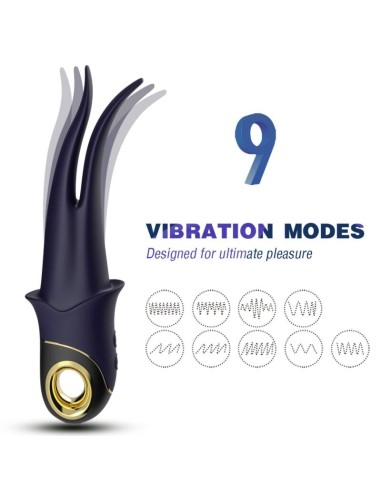 ARMONY - VIBRATORE OMBRA DOPPIA TESTA TEASING BLU