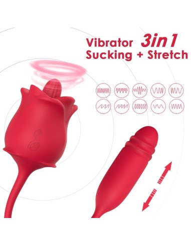 ARMONY - STIMOLATORE E VIBRATORE ROSA COLA ROSSO