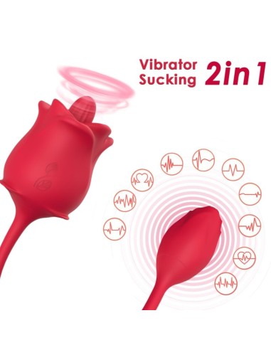 ARMONY - STIMOLATORE E VIBRATORE ROSA COLA ROSSO