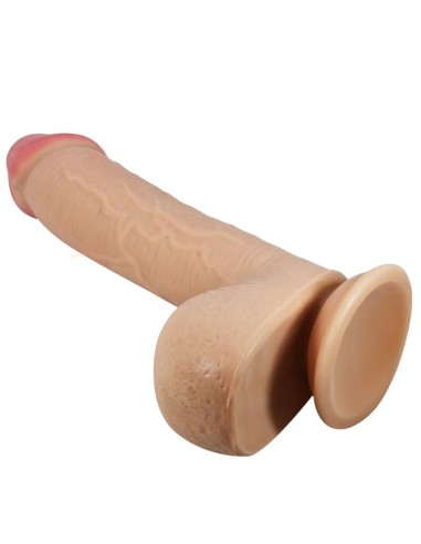 PRETTY LOVE - DILDO REALISTICO SERIE SLIDING SKIN CON VENTOSA SCORREVOLE DELLA PELLE FLESH 23,4 CM