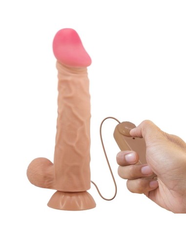 PRETTY LOVE - DILDO REALISTICO SLIDING SKIN SERIES CON VENTOSA SCORREVOLE DELLA PELLE CONTROLLO REMOTO FLESH 24 CM