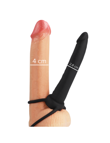 MYTHOLOGY - DILDO ANALE COBI ONYX CON ANELLO PER CAZZO E TESTICOLI 13 CM IN SILICONE