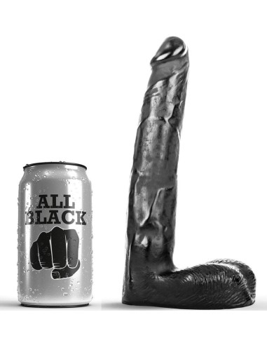 ALL BLACK - DILDO REALISTICO 21 CM