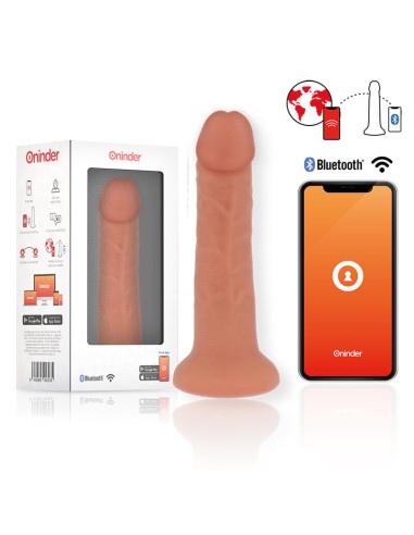 ONINDER - DILDO VIBRATORE PICCOLO BOGOTÁ 9 VELOCITÀ NATURALE 17.5 CM -O- 4 CM - APP GRATUITA