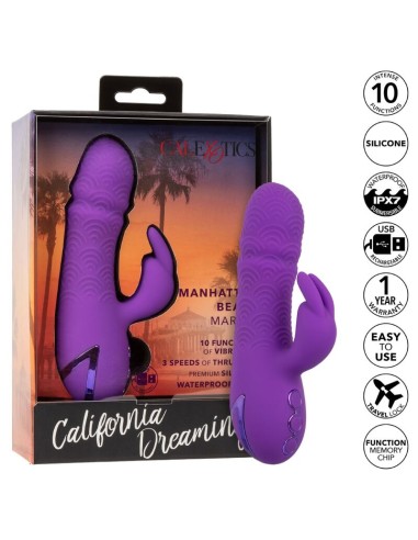 CALEXOTICS - MANHATTAN BEACH MARVEL VIBRATORE RABBIT VIOLA DI CALIFORNIA DREAMING