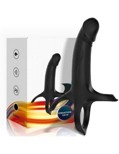 ARMONY - DILDO CON ANELLO E VIBRATORE NERO