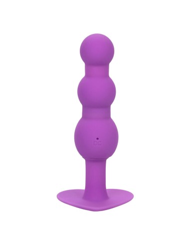 CALEXOTICS - FIRST TIME PLUG ANALE SONDA A TRIPLA PERLINE 10 VIBRAZIONI VIOLA