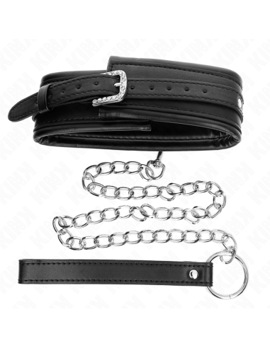 KINK - COLLANA CON CINTURINO CON FIBBIA LUCIDA 65 CM 48.5 CM X 5.3 CM