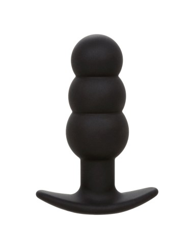 CALEXOTICS - ROCK BOTTOM PERLINE TAPPO ANALE 10 VIBRAZIONI SILICONE NERO