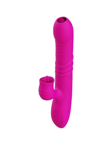 ARMONY - FANNY VIBRATORE MULTIFUNZIONE DOPPIA LINGUA FUCSIA EFFETTO CALORE