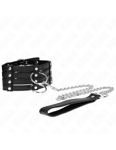 KINK - COLLANA CON CINTURA 65 CM STILE SUB REGOLABILE 35-51 CM X 7 CM