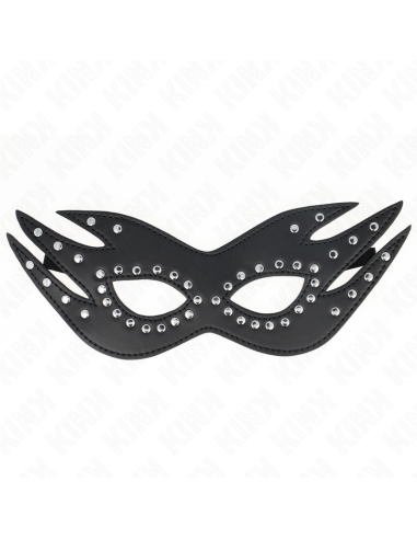 KINK - MASCHERA IN SIMILPELLE CON RIVETTI MODELLO 3 26 x 9,5 CM