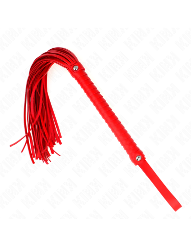 KINK - FRUSTA CON MANICO ROSSO STRUTTURATO 48,5 CM