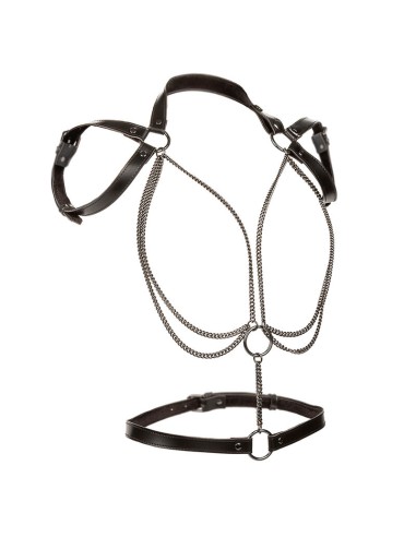 CALEXOTICS - EUPHORIA MULTICHAIN HALTER HARNESS PREMIUM TAGLIA PIÙ GRANDE