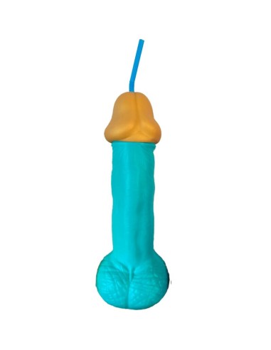 DIABLO PICANTE - VASO PENE PLASTICO AZUL