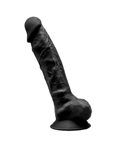 SILEXD - MODELLO 1 PENE REALISTICO PREMIUM SILEXPAN SILICONE NERO 23 CM