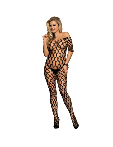 SUBBLIME - 951719 BODYSTOCKING A RETE CON SPALLE APERTE NERO TAGLIA UNICA