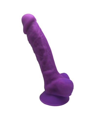 SILEXD - MODELLO 1 PENE REALISTICO PREMIUM SILEXPAN SILICONE VIOLA 17.5 CM