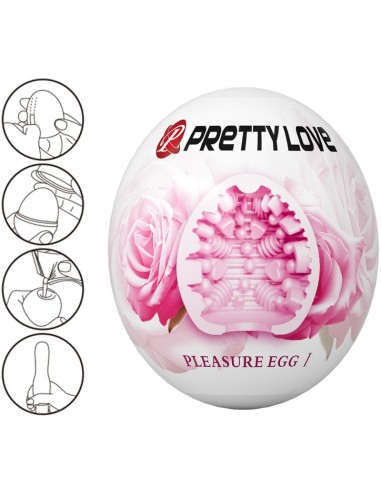 PRETTY LOVE - MASTURBATORE MASCHILE UOVO ROSA