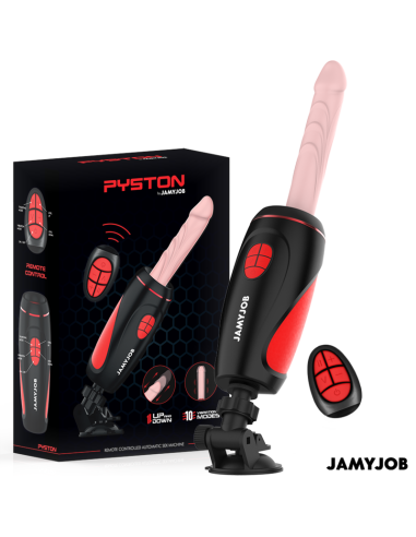 JAMYJOB - PYSTON BASE MASTURBATORE AUTOMATICO CON DILDO TELECOMANDO