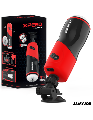 JAMYJOB - MASTURBATORE VAGINALE AUTOMATICO XPEED 5 MODALITÀ DI SPINTA ED EFFETTO SONORO