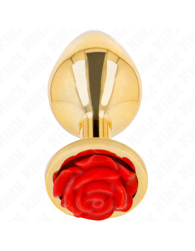 KINK - PLUG ANALE ORO ROSA ROSSO TAGLIA M