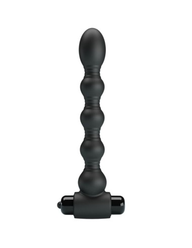 PRETTY LOVE - LYNN SILICONE ANAL PLUG 10 VIBRAZIONI NERO