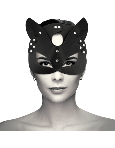 COQUETTE CHIC DESIRE - MASCHERA VEGANA IN PELLE CON ORECCHIE DI GATTO