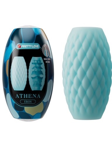 PRETTY LOVE - ATHENA EROS SILICONE MASTURBATORE MASCHILE AZZURRO CIELO