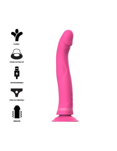 INTENSE - DILDO VIBRATORE IN SILICONE ROSA MICHELANGELO