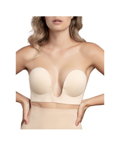 BYE-BRA - REGGISENO SENZA MANIGLIE EN U BEIGE COPPA E