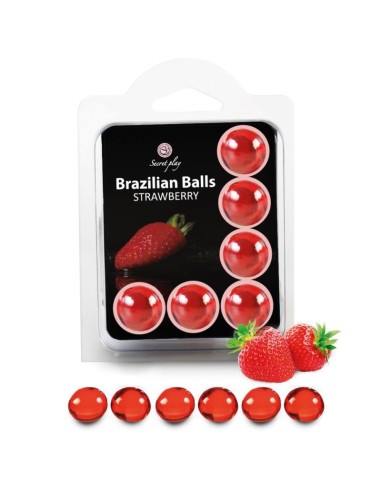 SECRETPLAY - SET 6 PALLINE BRASILIANE FRAGOLA