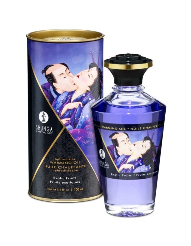 SHUNGA - OLIO DA MASSAGGIO EFFETTO CALORE SAPORE DI FRUTTA ESOTICA 100 ML