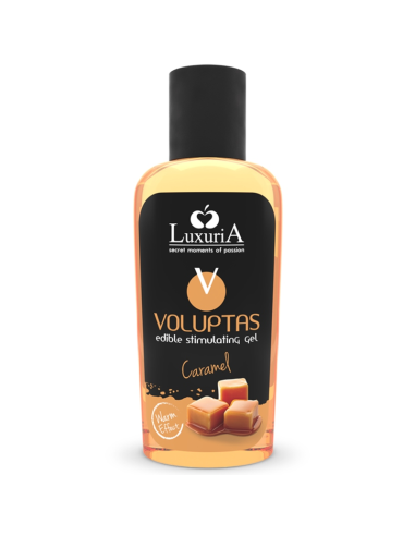 INTIMATELINE LUXURIA - VOLUPTAS GEL DA MASSAGGIO ALIMENTARE EFFETTO RISCALDANTE - CARAMEL 100 ML